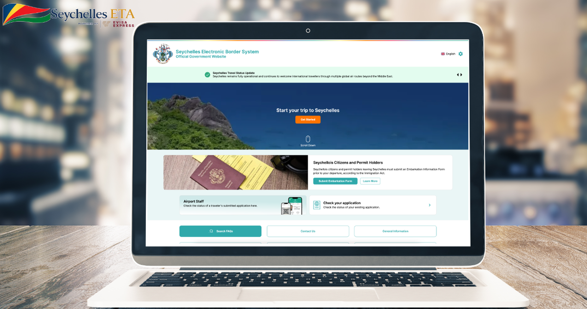 Official Seychelles ETA portal